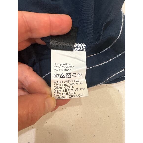 Shein BLUE & WHITE LONG DRESS Size Medium - Picture 4 of 6